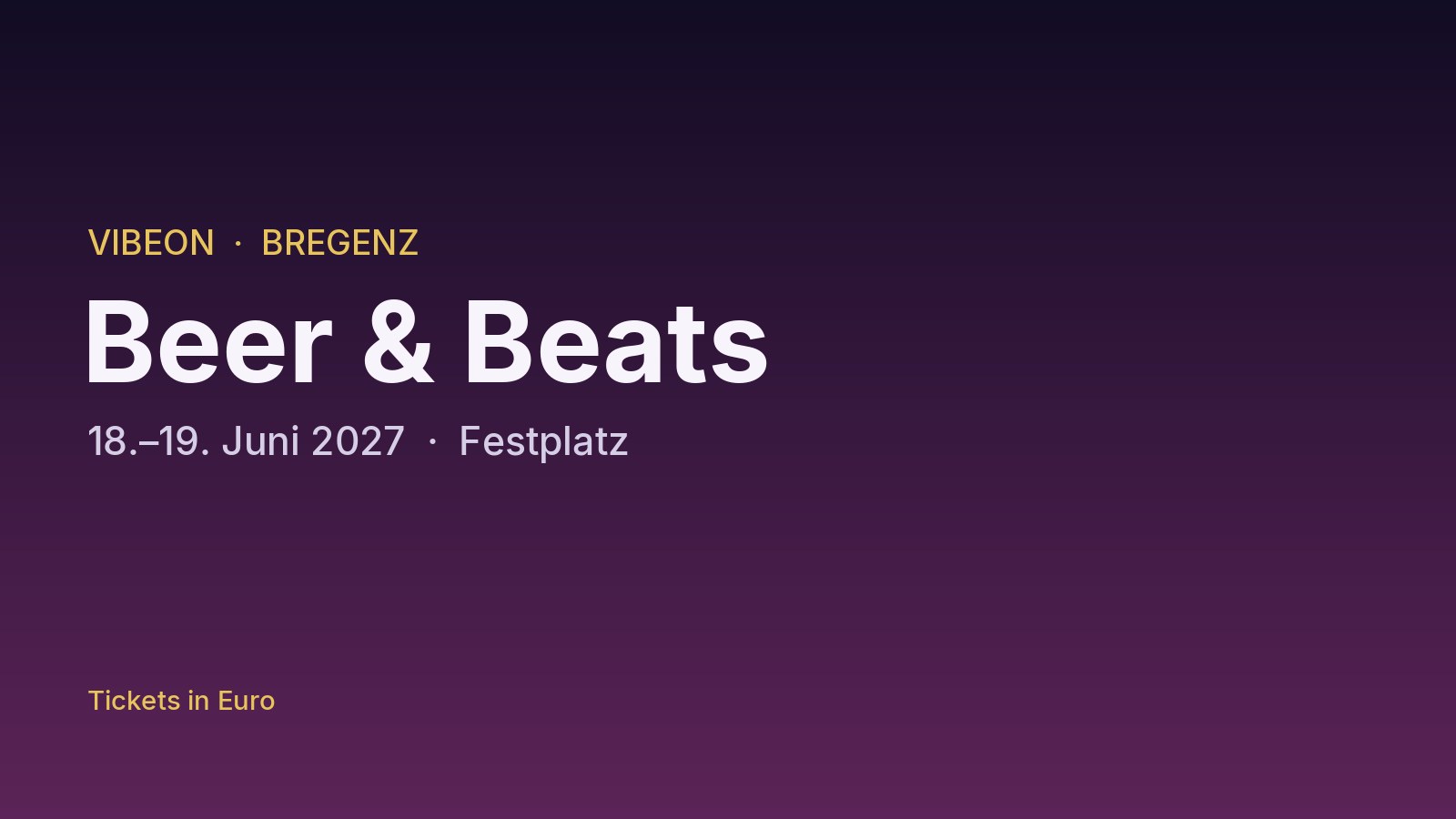 Beer & Beats